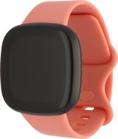 Bandje Voor Fitbit Versa 3 / Sense Sport Band - Roze - Maat: ML - Horlogebandje, Armband