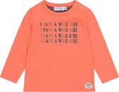 Dirkje-Boys T-shirt ls-Bright orange - Maat 62