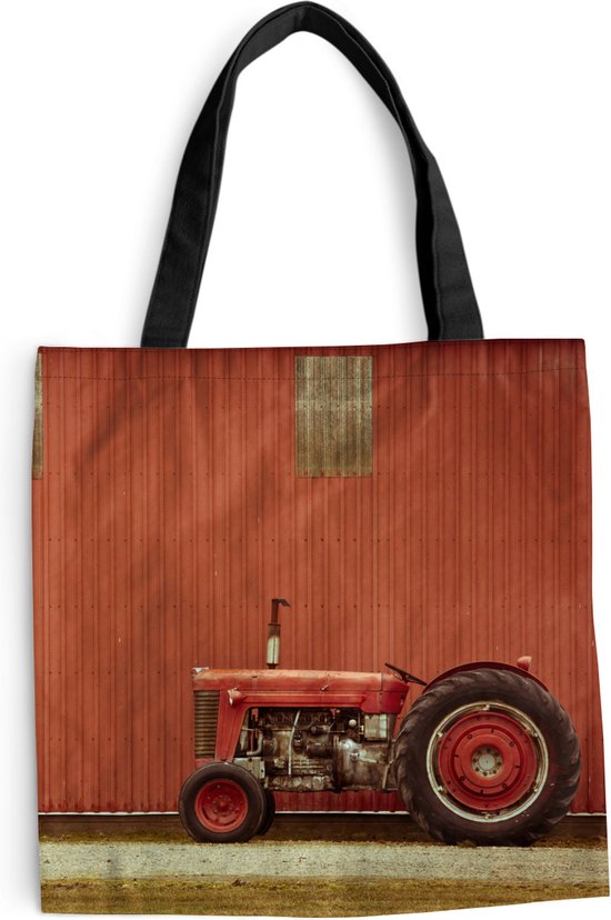 10x katoenen strandtas Cherry Red - Rotim Verpakkingen: you carry, we care