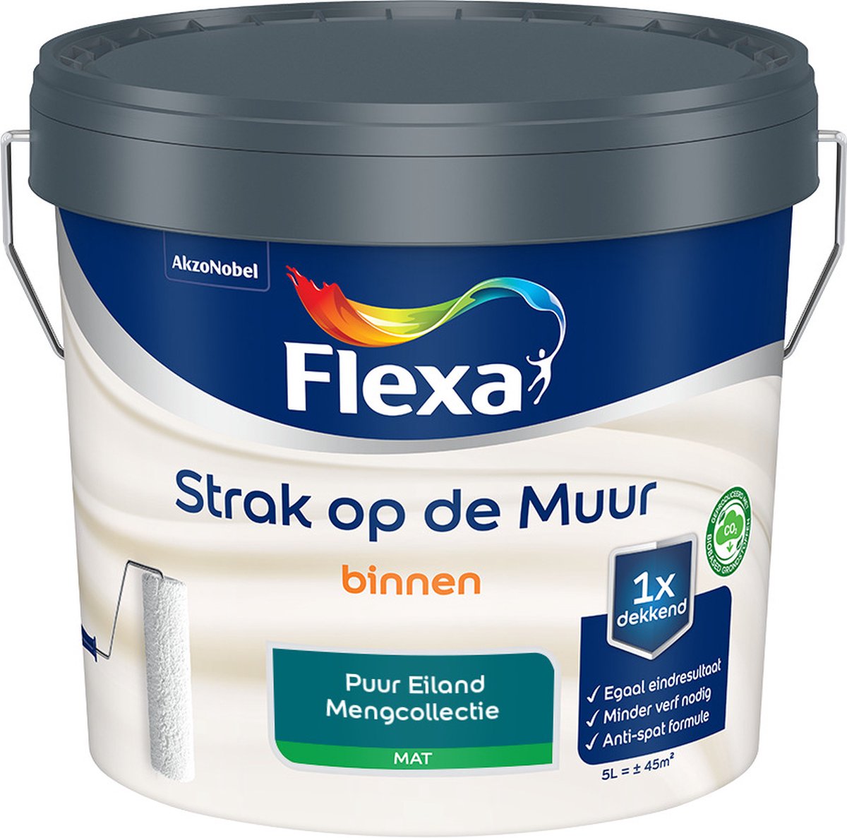 Flexa Strak op de muur - Muurverf - Mengcollectie - Puur Eiland - 5 Liter