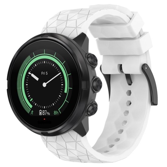 Voor Suunto Spartan Sport Pols HR Baro 24mm voetbalpatroon Siliconen Solid Color Watch. bol