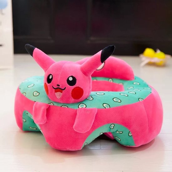 AdomniaGoods – Baby zitkussen – Baby zitstoel – Baby zitje – Baby sofa – Baby zitzak – Zit ontwikkeling – donker roze