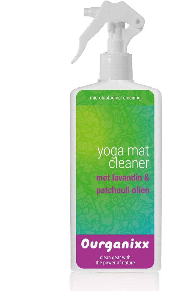 Ourganixx Yoga Mat Cleaner - microbiologische yogamat reiniger - lavandin & patchouli oliën - 250ml
