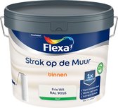 Flexa Strak op de Muur Muurverf - Mat - Mengkleur - Fris wit / RAL 9016 - 10 liter