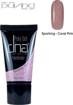 DNA Poly Gel Sparkeling Coral Pink - acrylgel - polyacrylgel - nagelverlenging
