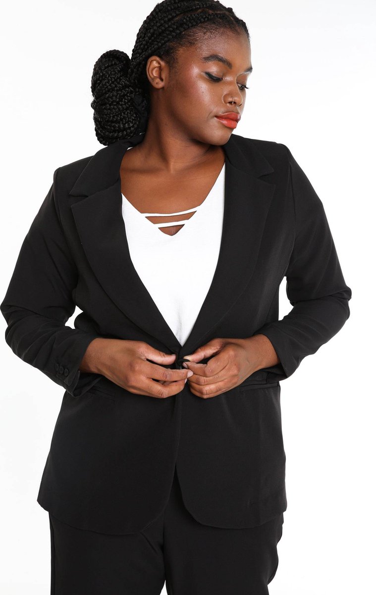 Promiss Korte, effen blazer met knopen Korte, effen blazer met knopen