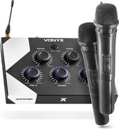 Karaoke Set met Bluetooth en 2 Karaoke Microfoons - Vonyx AV510 - Voor Volwassenen
