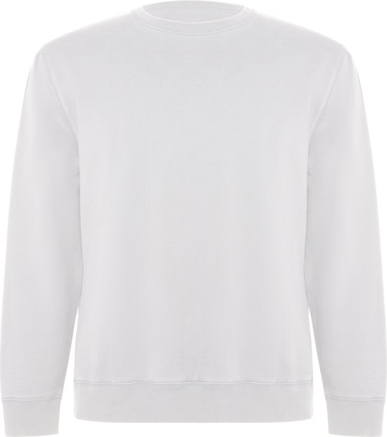 Witte unisex Eco sweater Batian merk Roly maat 2XL