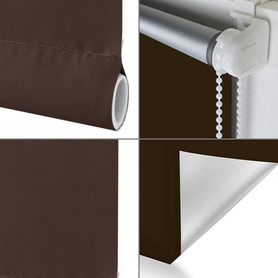 Rolgordijn Easy Verduisterend bruin 70 x 160 cm