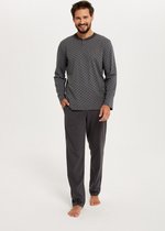 Italian Fashion Balmer- lange pyjama voor heren - 100% katoen, grijs L