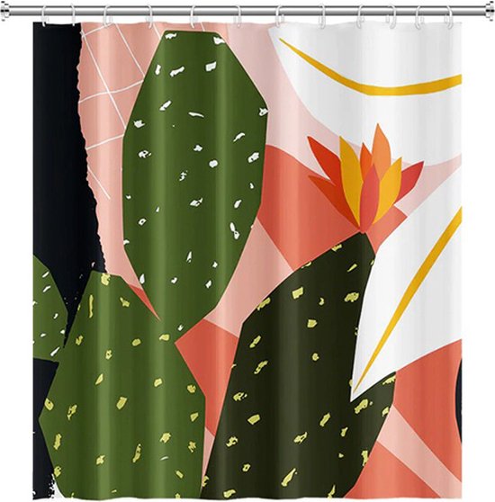 Douchegordijn Siem 180x180 cm met ringen