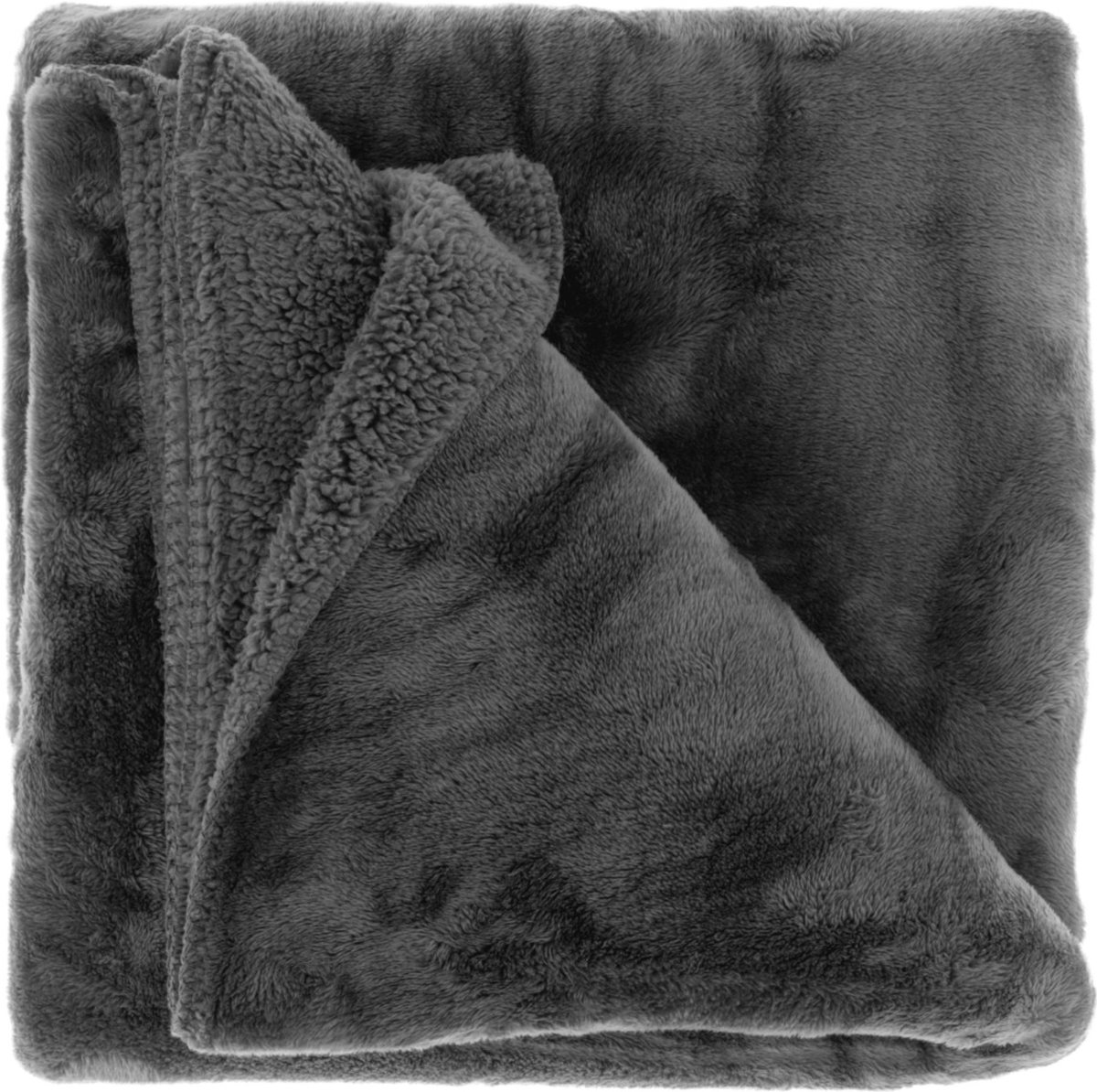 Unique Living Plaid Torvah 150x200cm dark grey