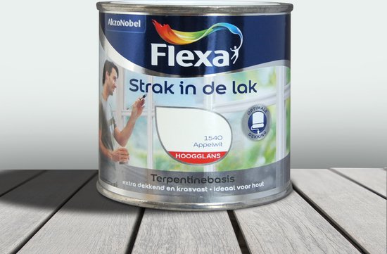 Flexa Strak In De Lak Hoogglans 1540 Appelwit 0,25 L | bol.com