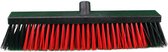 5S PRO TOOLS - Straatbezem - Hard - 45 cm - Zwart/Rood - Duurzaam - Gemaakt van gerecycled kunststof - ECO202453