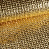 Metallic stof bubble goud 3 meter