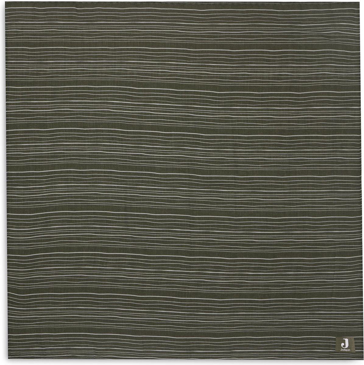 Goedkoopste Jollein Hydrofiele Doek Large 115x115cm Stripe Leaf Green