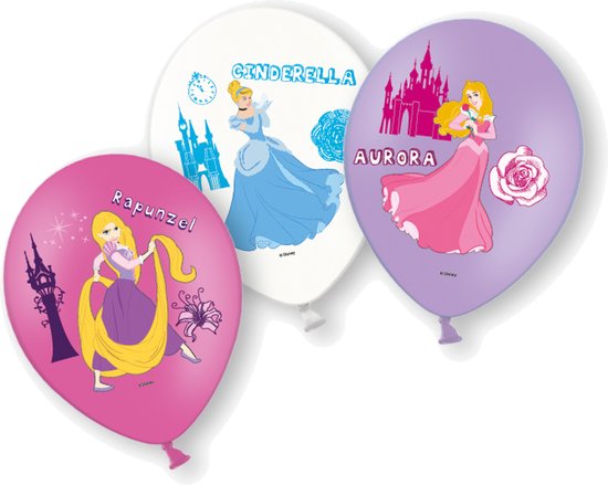 AMSCAN - 6 latex Disney Princesses ballonnen