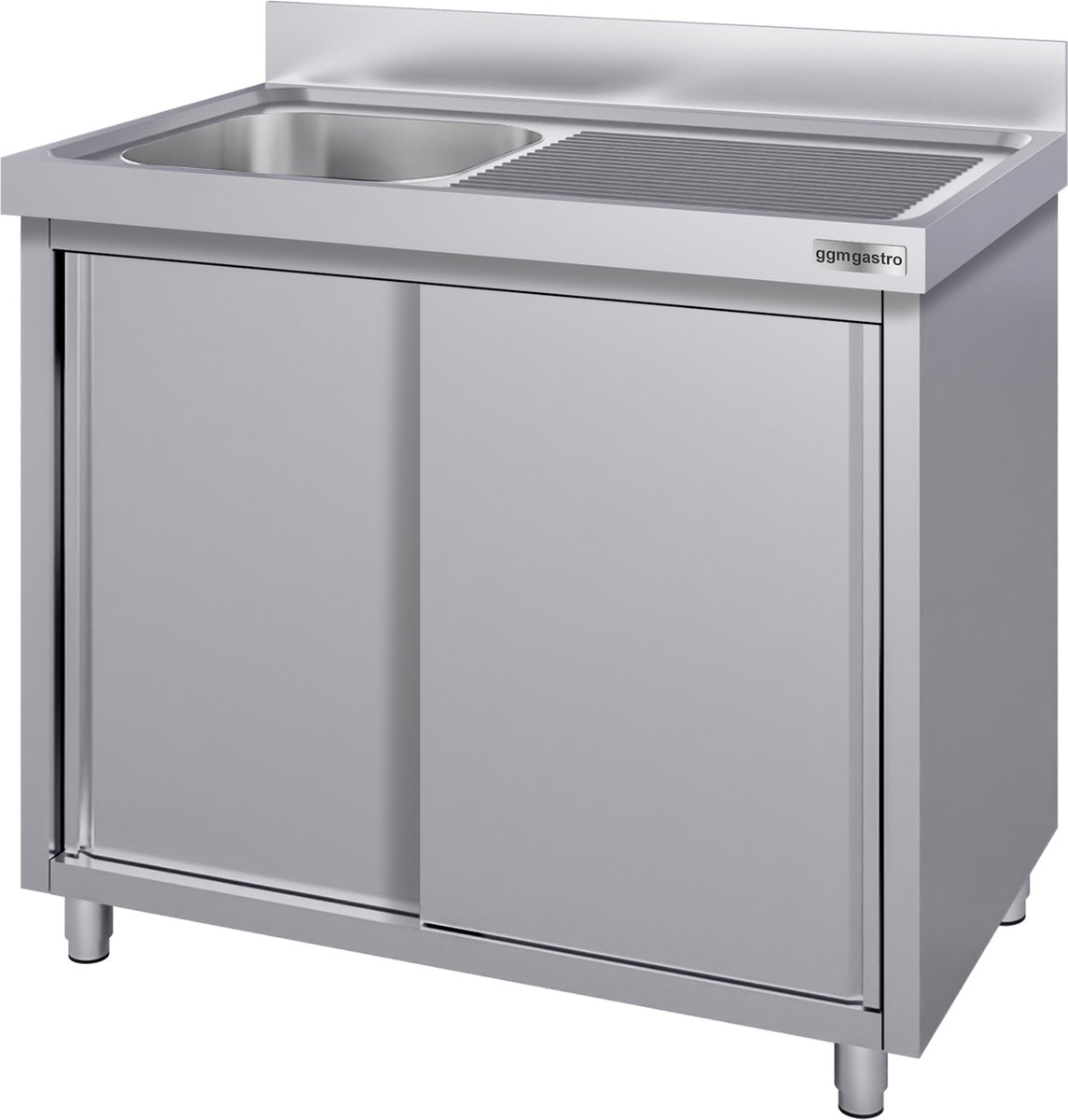 RVS Aanrecht Dubbele Gootsteen Met 2 Montagegaten Aanrecht Kit Met Zeep Sifon Dispenser 75x45x19cm Zwart