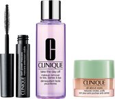 Clinique Lash Power Mascara Set + oog creme + Makeup remover