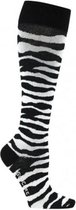 Supcare compressie sokken maat S (37-39) – zebra - trendy compressiekousen – steunkousen – ademend – gezwollen, vermoeide en pijnlijke benen & voeten – spataderen - dagelijks gebruik – vliegreizen – zwangerschap – dames en heren
