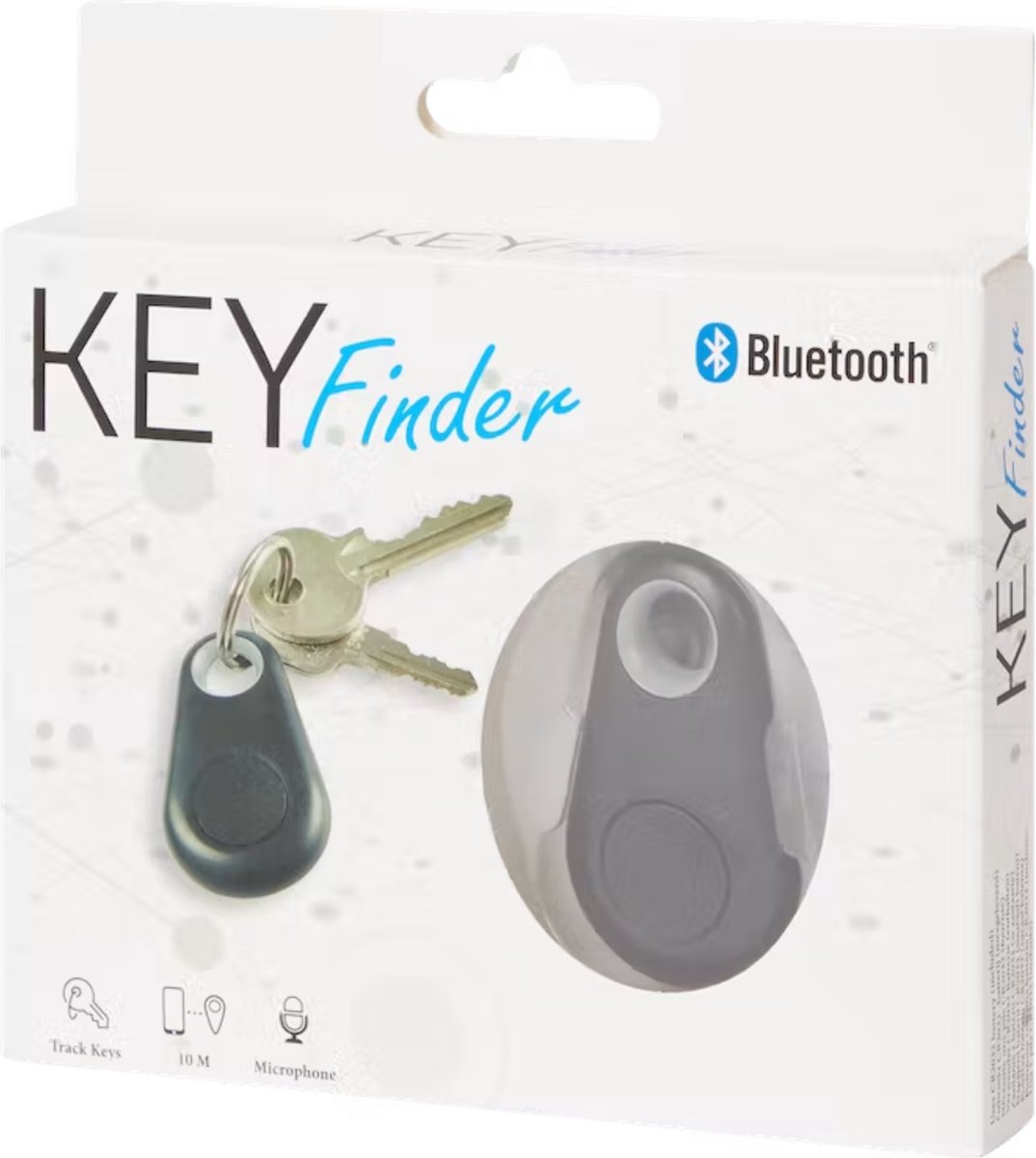 Mini Key Finder Tag, Bluetooth Tracker Item Locator met Sleutelhanger