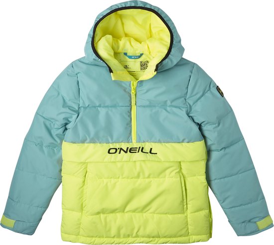 O'Neill Jacket Girls O'RIGINALS PUFFER ANORAK Aqua Sea Color Block 104 - Aqua Sea Color Block 52% Polyester, 48% Polyester recyclé