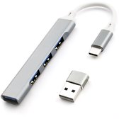 USB Hub - USB C naar USB 3.0 (4x USB) - 5Gbps - met extra USB A naar USB C adapter