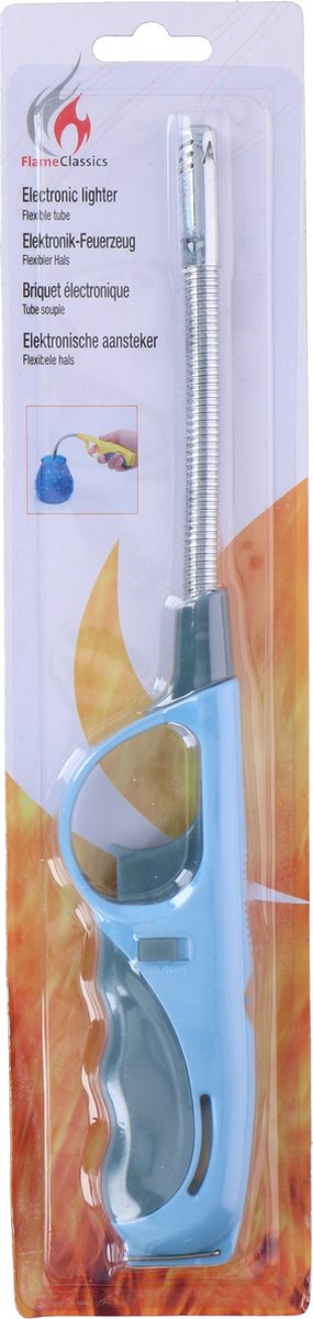 Goedkoopste Flame Classics - BBQ/keuken aansteker extra lange steel blauw 29 cm
