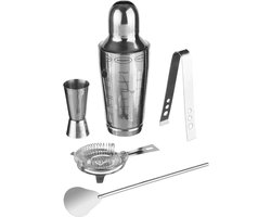 foto van Cocktailshaker 600 ml RVS 5-delige set