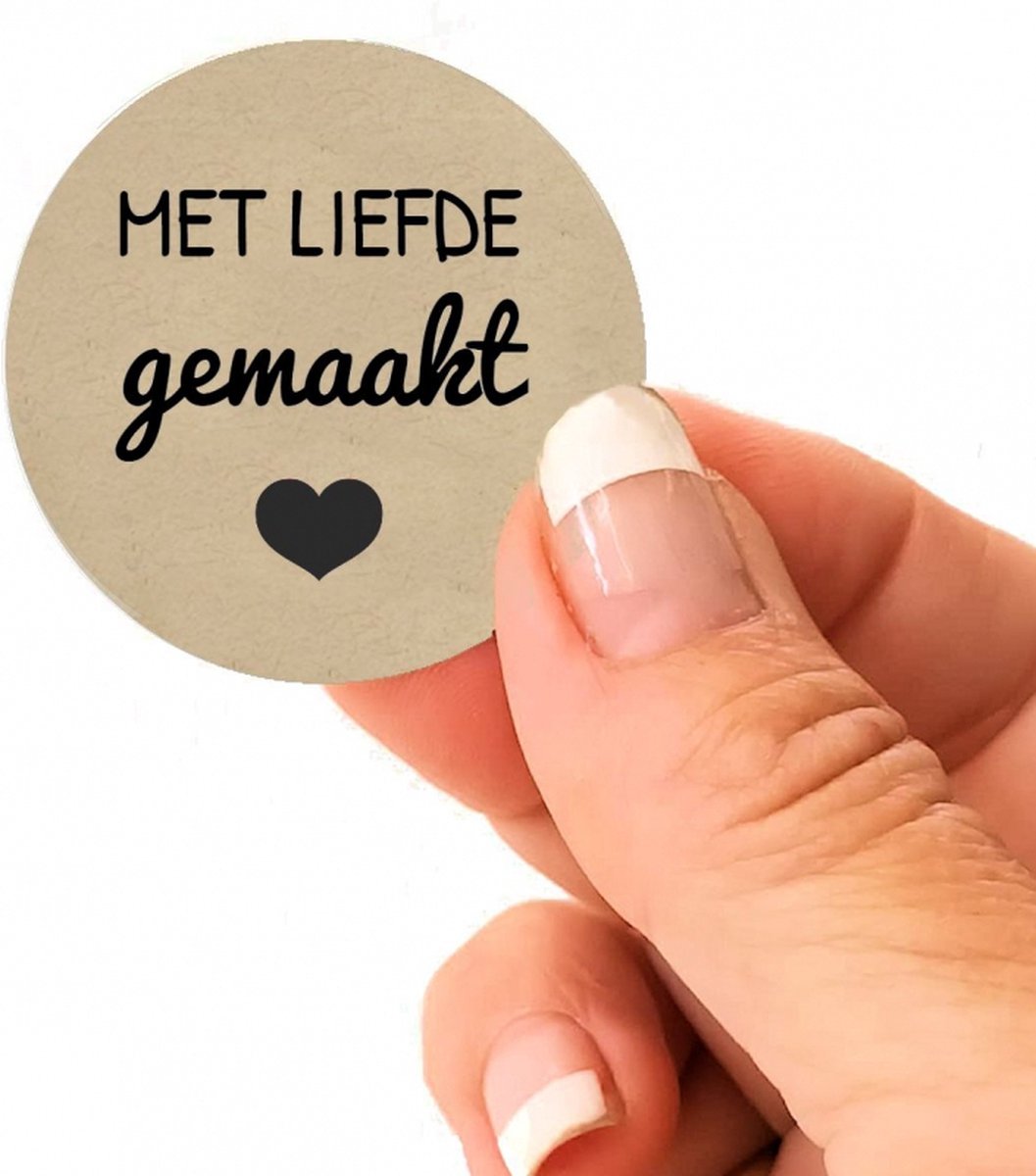 100 stuks handgemaakte hangers met liefde, kraftpapier hangers om op te hangen, bruine cadeauhangers met 20 m touw, 7 x 2 cm, geschenkhangers, mini- labels met koord voor bruiloft, verjaardag en
