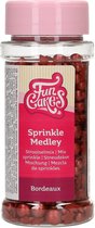 FunCakes Sprinkles Taartdecoratie - Sprinkle Medley - Bordeaux - 60g