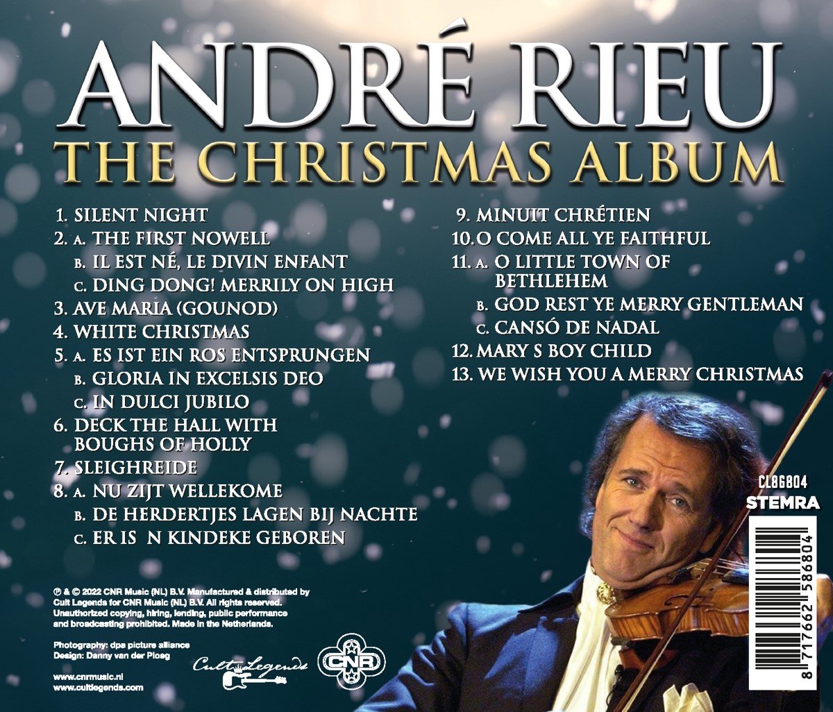 André Rieu The Christmas Album (CD), André Rieu Musique bol