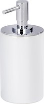 Wenko Polaris Neo White 21651100 Distributeur de savon, pour savon liquide, contenu 0,250 l, céramique, 8,5 x 16 x 7,2 cm, blanc