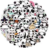 Panda Dieren Stickers - set 50 stuks - Laptop Stickers - Stickervellen