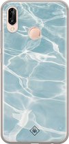 Casimoda® hoesje - Geschikt voor Huawei P20 Lite (2018) - Oceaan - Siliconen/TPU - Soft Case - Blauw - Water