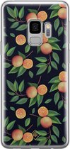Casimoda® hoesje - Geschikt voor Samsung S9 - Fruit / Sinaasappel - Backcover - Siliconen/TPU - Multi