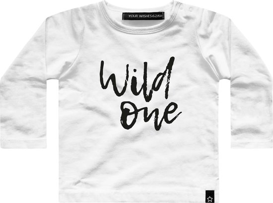 Your Wishes Longsleeve Wild One - Shirt - Jongens & Meisjes - Maat: 50/56