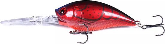 Kunstaas Deep Dive Crankbait Set met Stalen onderlijnen - 8-delig - 12.5cm - 20.5g - Roofvissen - Pluggen Set voor Snoek, Baars & Roofblei van Qfish. — afbeelding 4