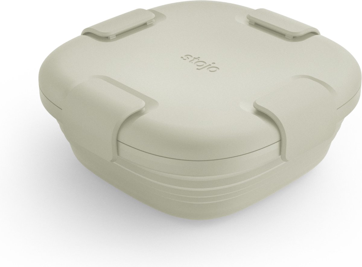 Stojo - Bowl - Vershouddoos / Lunchbox - met Deksel - 700 ml - Opvouwbaar - Herbruikbaar - Oat