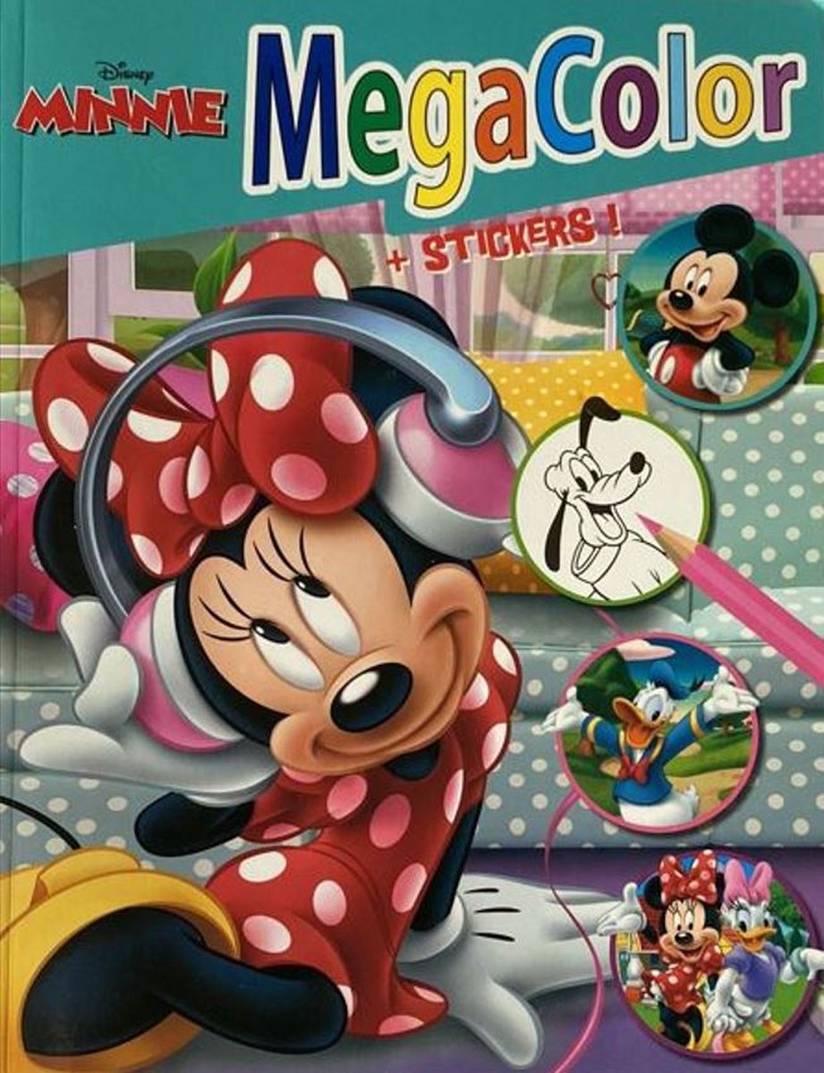 Disney Minnie - Megacolor kleurboek met 128 prachtige kleurplaten + 25 vrolijke stickers