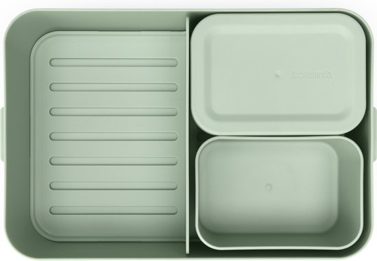 Brabantia Make & Take Bento Lunchbox - Grand - Plastique - Vert jade