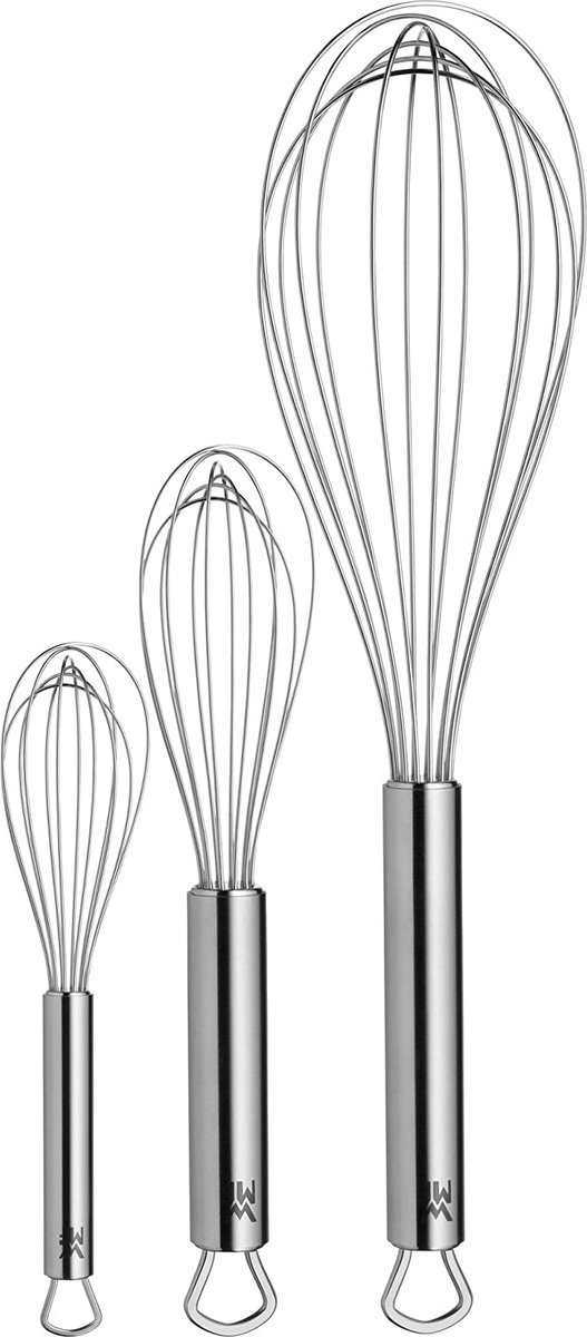 WMF Profi Plus garde, 3-delig, Cromargan roestvrij staal, deels gematteerd, garde, garde, vaatwasmachinebestendig