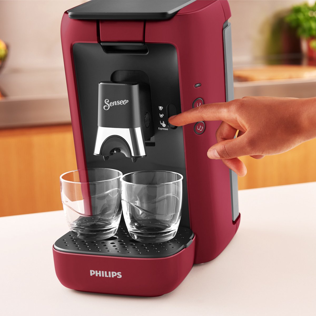 Philips Senseo Maestro - CSA260/90 - Machine à café à dosettes - Rouge |  bol.com
