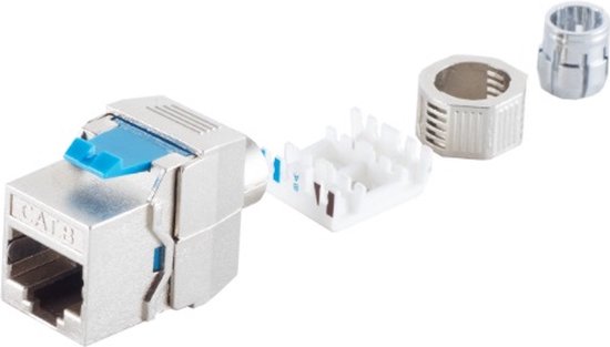 STP CAT8.1 Gigabit Keystone module RJ45 - LSA / gegoten zink