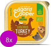 8x Edgard & Cooper Adult Pate Tub Bio Dinde - Nourriture pour chat - 85g