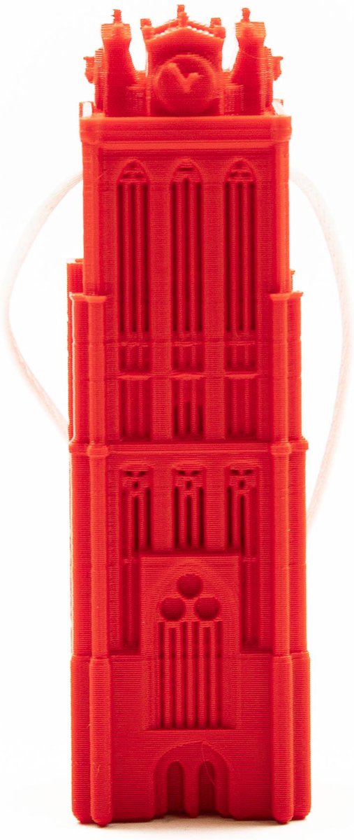 Kersthanger Grote Kerk Dordrecht 3D geprint - Rood