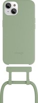 Change 2 in 1 Bio Case - adapté à l' iPhone 14 Plus - tour de cou amovible - durable - écologique - en matériaux bio - Vert