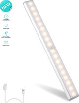 BOTC Kastverlichting LED  met bewegingssensor  - 32cm - USB oplaadbaar -  oplaadbaar & draadloos & magnetisch - Warm Wit Licht