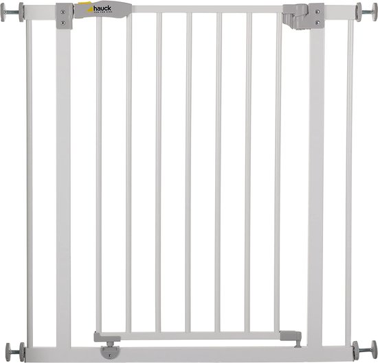 Hauck Stop N Safe 2 incl. verlengstuk van 21 cm, hek voor deuren, veiligheidshek voor trappen, 96-101 cm, inklemming, te combineren met verlengstuk van 9/21 cm en Y-spindel, Y-spindel, metaal, zilver Hauck Stop N Safe 2 incl. verlengstuk van 21 cm, hek voor deuren, veiligheidshek voor trappen, 96-101 cm, inklemming, te combineren met verlengstuk van 9/21 cm en Y-spindel, Y-spindel, metaal, zilver