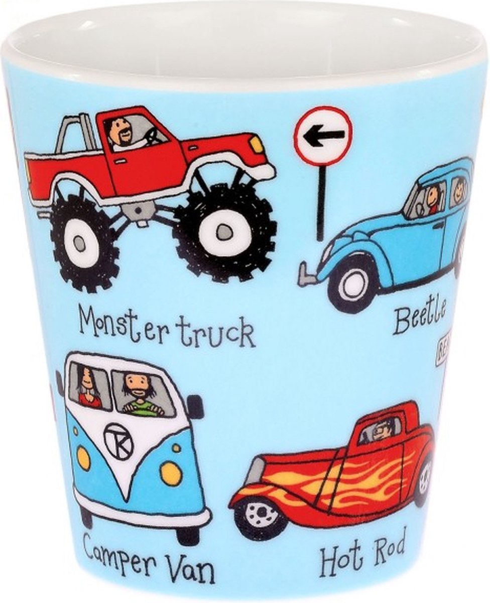 heel klein Auto's kinder melamine bekertje (8 x 7cm) - Tyrrell Katz